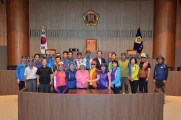 보령시 청소산악회원 청사방문