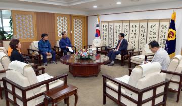 하늘소 공주지부 공명식 지부장 일행 접견