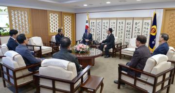 박재진 신임 충남지방경찰청장 접견