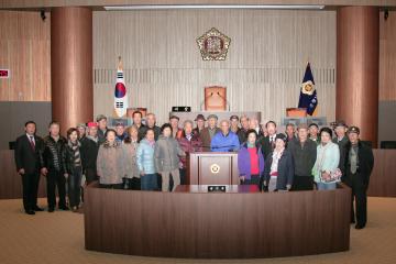 아산시 온양장수대학생 청사방문(장기승의원)