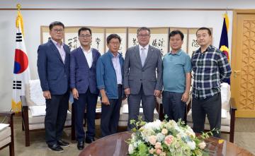 당진시 석문산단 인입철도 비상대책위원회 일행 접견