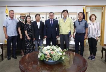 기지시줄다리기 축제 추진위원회 접견