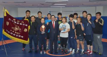 충남도 레슬링팀 격려(김원태 의원)