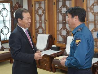 이재열 충남경찰청장 접견