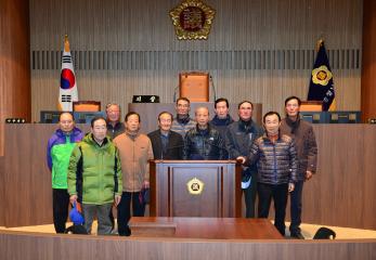 보령시 원로교장선생님(조억환님)일행 의회청사 방문