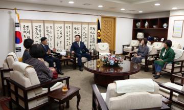 충청남도 어린이집연합회 이상수 회장 일행 접견