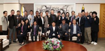 충남노인체육회 접견