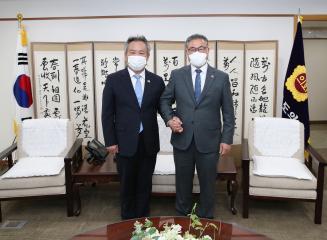 접견(이기흥 대한체육회장)