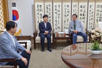 윤수일 대전버스운송조합회장 접견