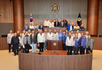 청양군 장평면노인회 청사방문