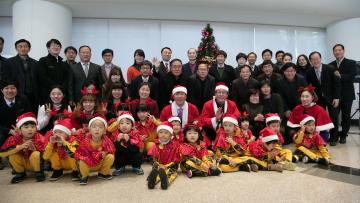 6일 충남도청 크리스마스트리 점등식