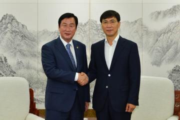 충청남도 안희정지사 접견