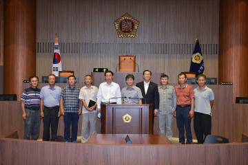 보령시 블루베리연구회 회원일행 의회청사방문