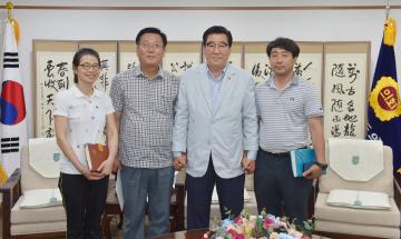 김명환 공주연정국악원 부원장 접견