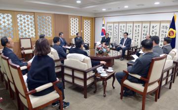 이통장연합회 충남도지부 일행 접견