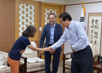 금강자연예술비엔날레 고승현 운영위원장 접견