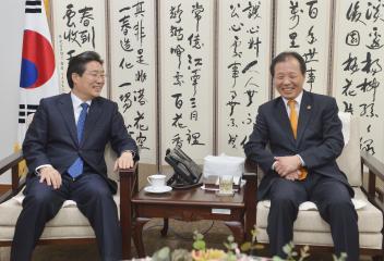 김홍장 당진시장 접견