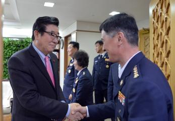 공주시 의용소방대원 일행 접견