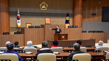 아산시 용화동 모아아파트 노인회 청사방문