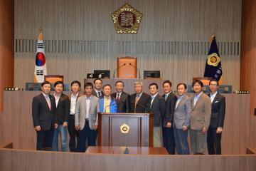 아산시 주민일행 청사방문(장기승의원)