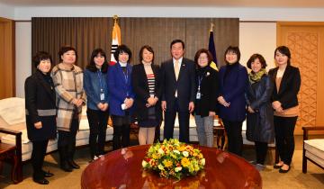 청심회 임원진 접견