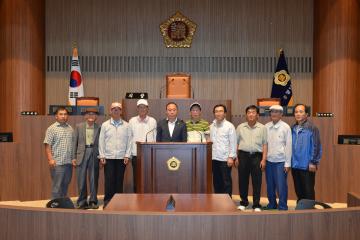 당진시 거문들팜스테이 회원 청사방문