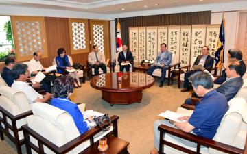 삽교읍 행정협의회 회원 충남도의회 방문