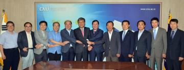 충남도의회 내포신도시 내 대학 유치 위해 충남대 찾아