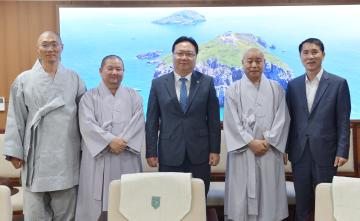 수덕사 정묵 주지스님 접견