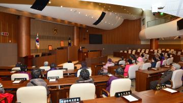 보령시 청라면 내현리 주민 의회청사 방문