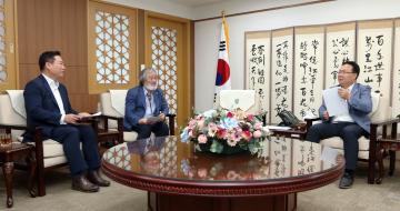 백제문화제추진위원회 정찬국 추진위원장 직무대행 접견