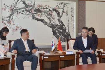 중국 지린성 인민대표대회 대표단 방문