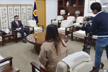 CJ 헬로비전 충남방송 인터뷰