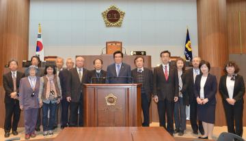 동북아평화교류단 접견