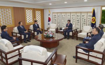 남택융 충남선거관리위원회 상임위원 접견