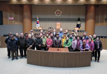 보령산악회원 청사방문(명성철의원)