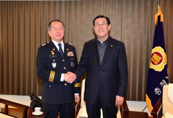 박상용충남지방경찰청장 접견