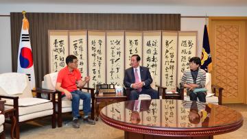 나사렛대 김정숙 교수, 세계꽃식물원 남기종 대표 접견